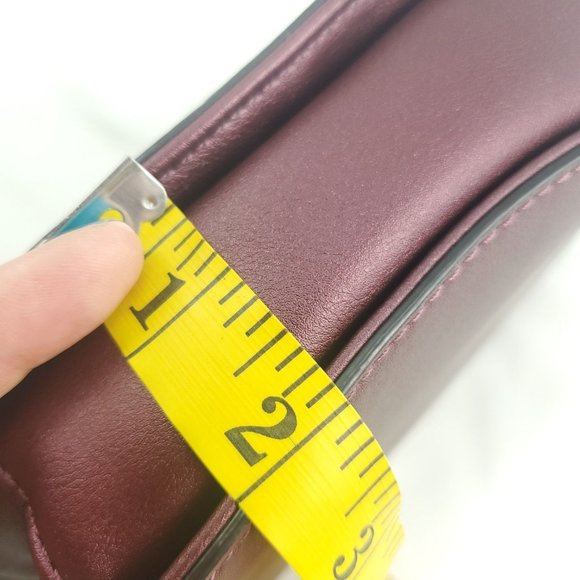 Guess Womens Plum Flap Front Detachable Strap Retro Crossbody Handbag Pu… - Picture 8 of 12